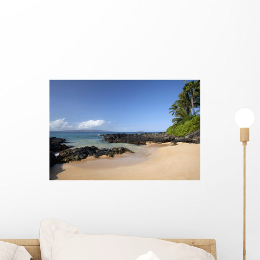 Hawaii, Maui, Makena Beach, A coastal view of the South Shore Wall Mural