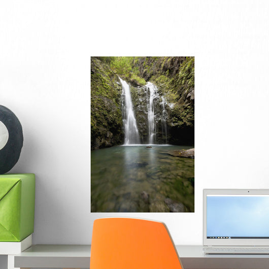 Waterfall and pond Wall Mural