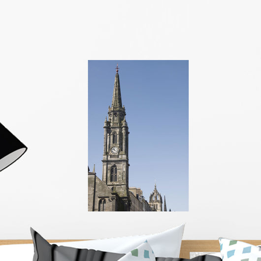 United Kingdom, Scotland, Edinburgh, buildings along the Royal Mile Wall Mural