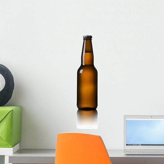 Close-Up Of Beer Bottle Wall Mural
