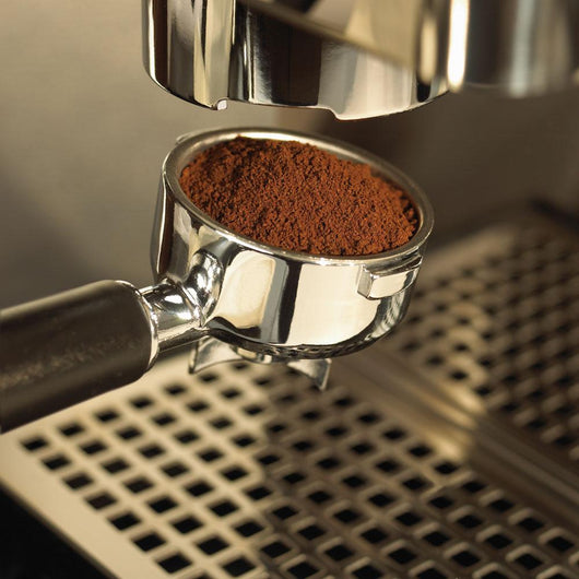 Close-Up Detail Of Espresso Maker And Coffee Wall Mural