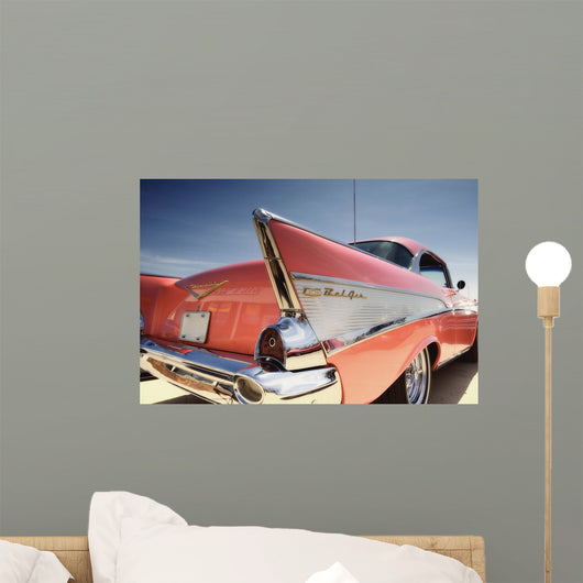 Red Chevrolet Bel Air Wall Mural