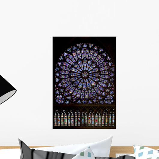 Rose North of Notre-Dame of Paris Wall Mural