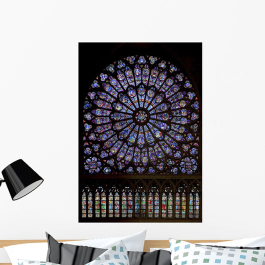 Rose North of Notre-Dame of Paris Wall Mural