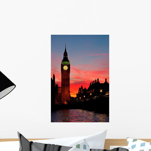 London. Big Ben clock tower. Wall Mural