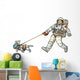Astronauts Man and Dog Wall Decal
