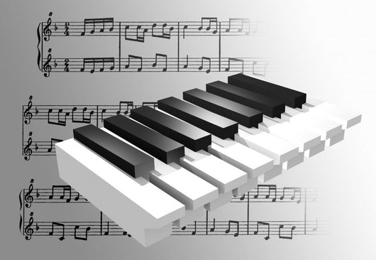 Piano Music Wall Mural