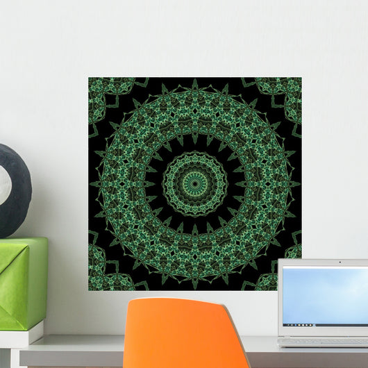 mandala wheel Wall Mural