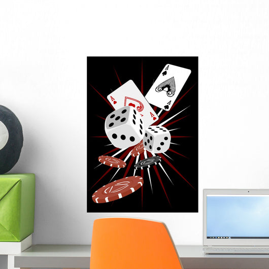 Diced and Aced Wall Mural
