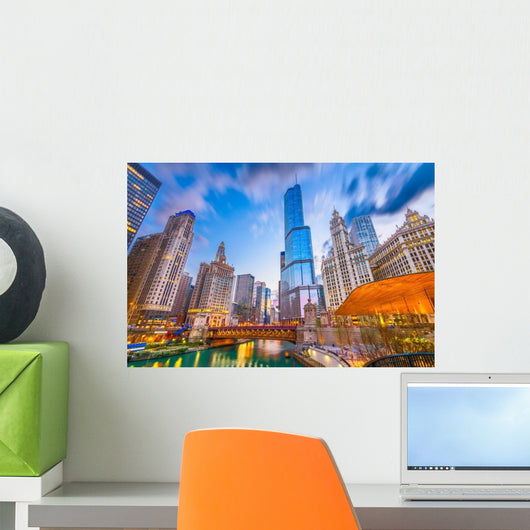 Chicago Illinois Usa Cityscape Wall Decal