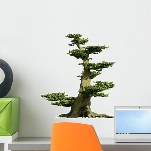 Old Bonsai Fairy Tree Wall Decal