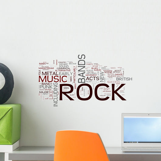 Rock and Roll - Music Wall Decal