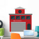 Fire Station Icon Vector Wall Decal