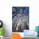 Overhead Snow Laden Forest Wall Decal