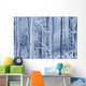 Frost Coated Birch Forest Wall Mural