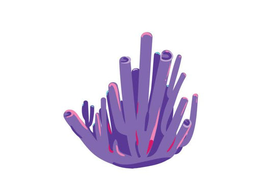 Purple Tubular Coral Wall Decal
