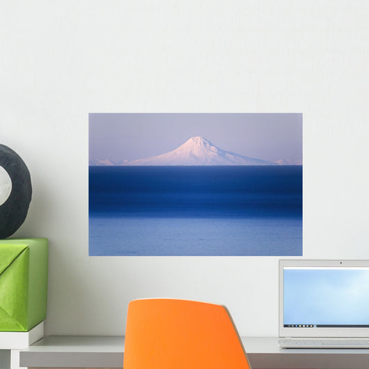 Mt Augustine Seen Across Cook Inlet From The Kenai Peninsula Wall Mural