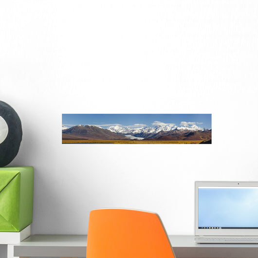 Composite Panorama Maclaren Glacier Wall Decal
