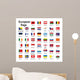 european country flags Wall Mural