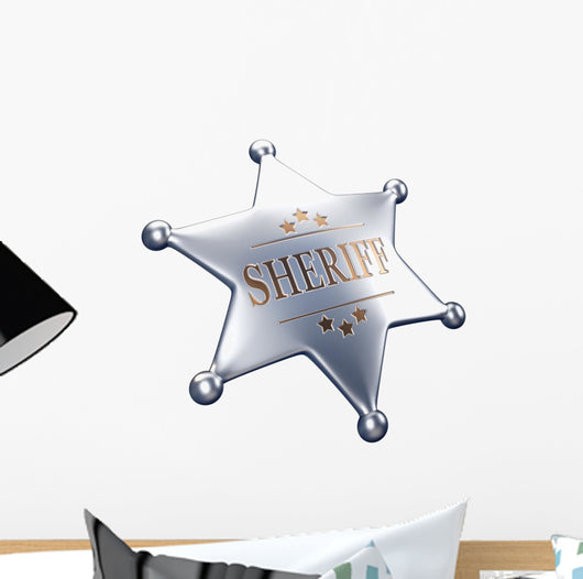 Sheriff Badge Wall Decal