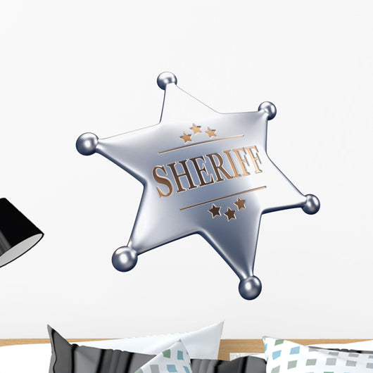 Sheriff Badge Wall Decal
