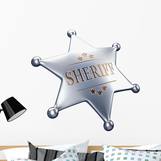 Sheriff Badge Wall Decal