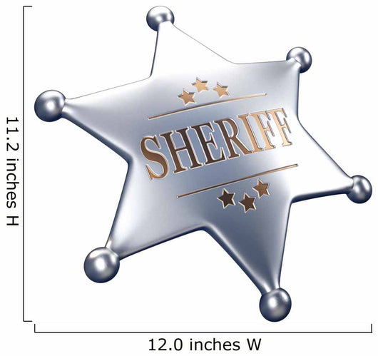 Sheriff Badge Wall Decal