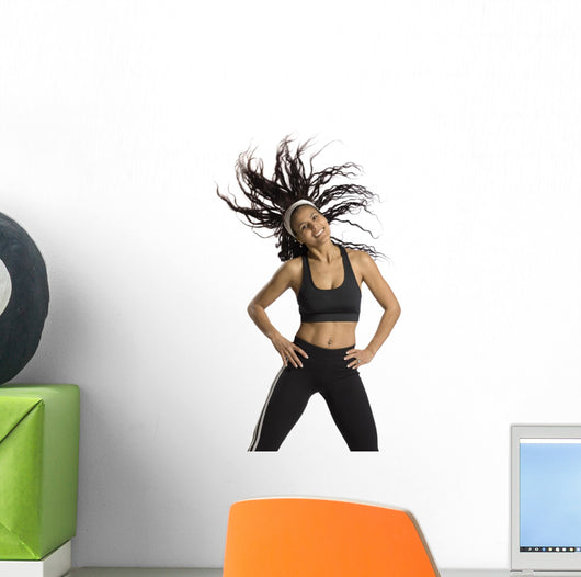 fitness instructor in motion Wall Decal