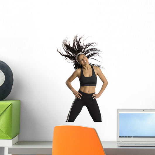 fitness instructor in motion Wall Decal