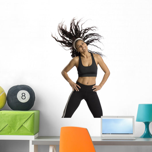 fitness instructor in motion Wall Decal
