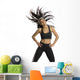 fitness instructor in motion Wall Decal