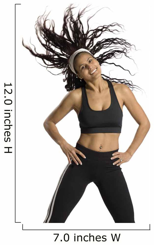 fitness instructor in motion Wall Decal