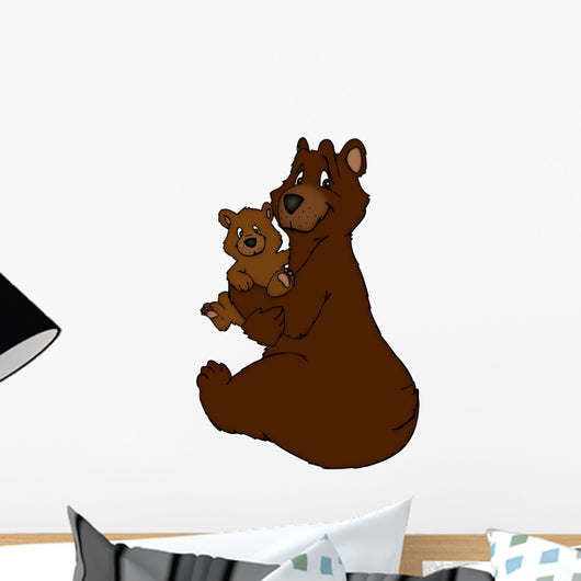 Mother Child Grizzly Brown