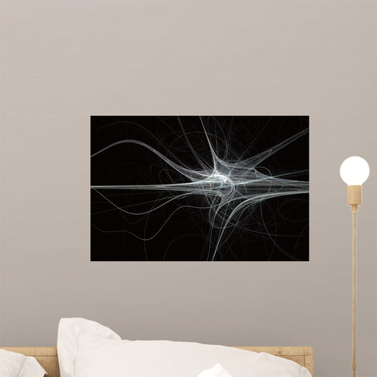 neuron fractal flame Wall Mural
