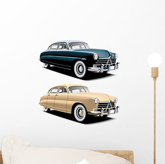 old-fashioned big car Wall Mural