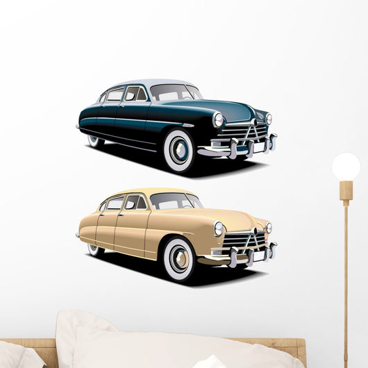 old-fashioned big car Wall Mural