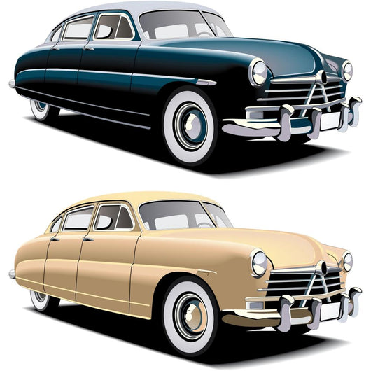 old-fashioned big car Wall Mural