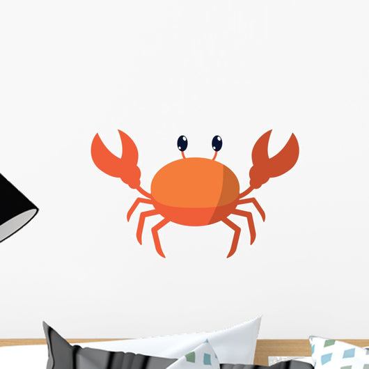 Cute Tropical Crab Wall Decal