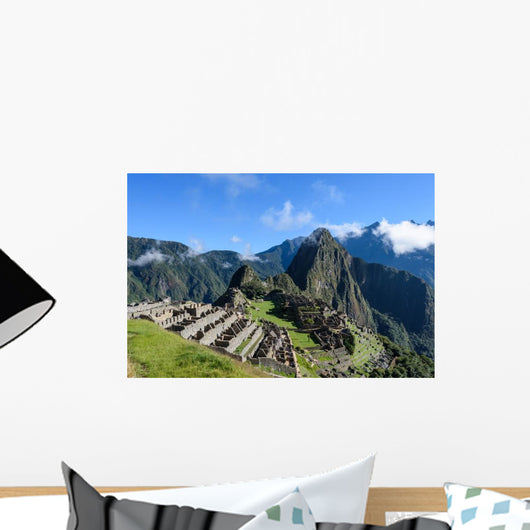 Machu Picchu Ruins with Wall Decal