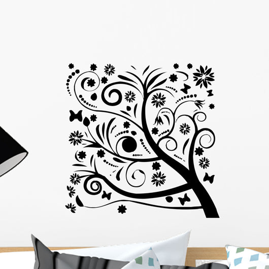 Black Silhouette Tree and