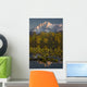 Scenic View Of Pioneer Peak Reflecting In Echo Lake At Sunset Wall Mural