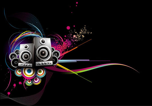 vector music illustration Wall Mural