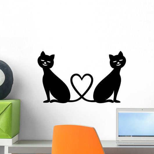 Katzenpaar Wall Mural