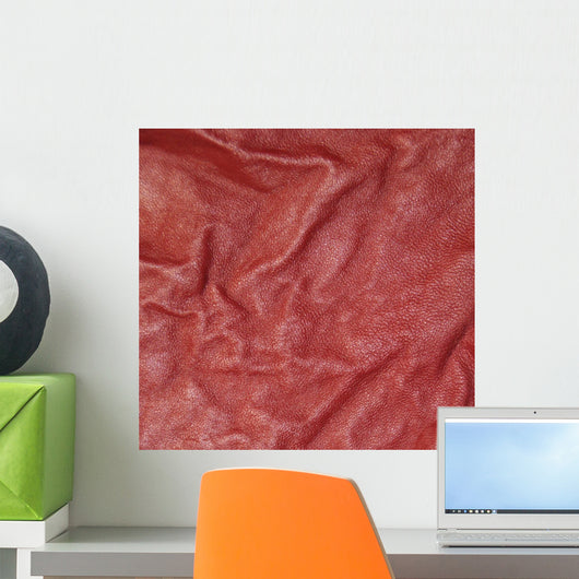 Red Leather Wall Mural