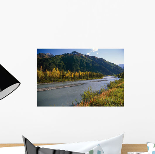 Chugach Mountains Portage Creek Fall Sc Ak Wall Mural