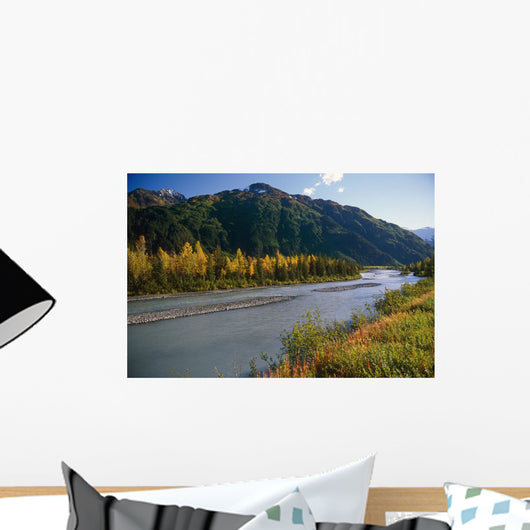 Chugach Mountains Portage Creek Fall Sc Ak Wall Mural
