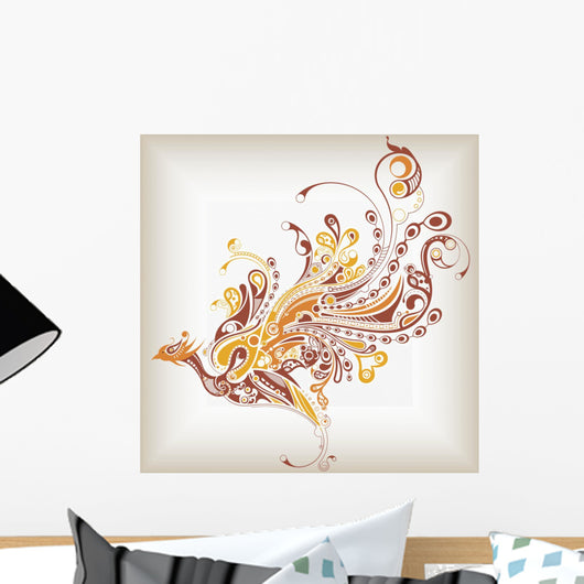 Abstract Bird Wall Decal