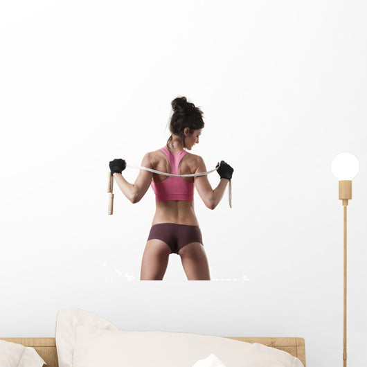 Female Fitness Wall Decal