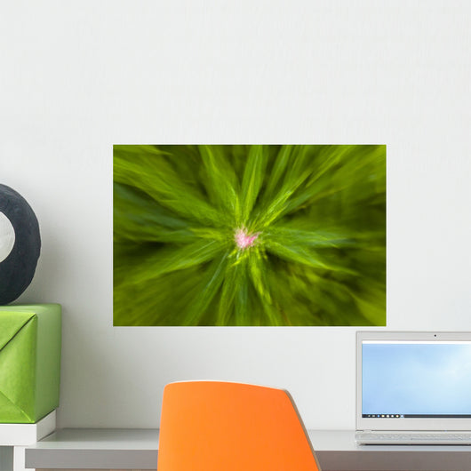 Abstract Of New Fireweed Growth Wall Mural