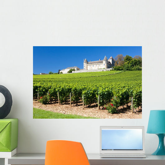 Chateau De Rully With Vineyards Burgundy France Wall Mural